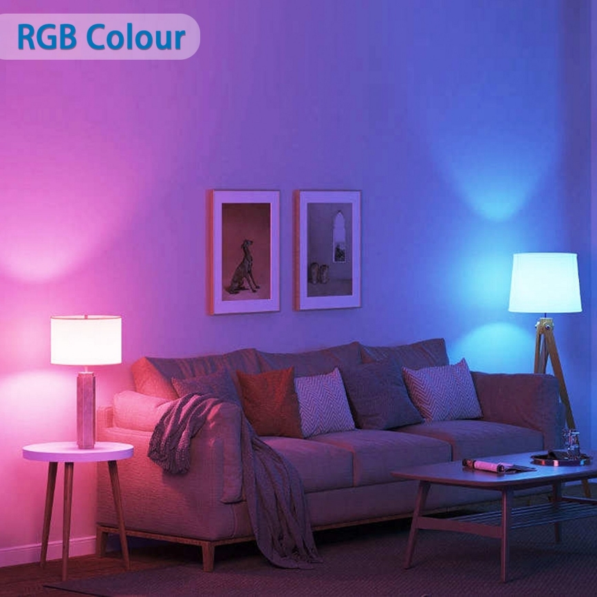 LED RGBW Himmennettävä polttimo C37 E14/6,5W/230V 2700-6500K Wi-Fi - Aigostar