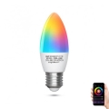 LED RGBW Himmennettävä polttimo C37 E27/7W/230V 3000-6500K Wi-Fi - Aigostar