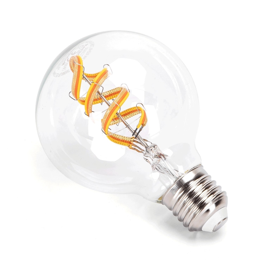 LED RGBW Himmennettävä polttimo FILAMENT G80 E27/4,9W/230V 2700K Wi-Fi - Aigostar
