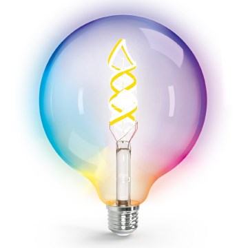 LED RGBW Himmennettävä polttimo FILAMENT MESH Älykäs G125 E27/4,9W/230V 2700K - Aigostar