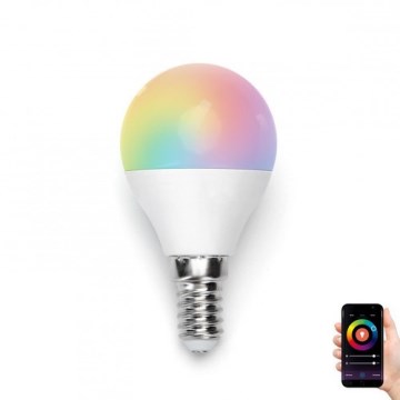 LED RGBW Himmennettävä polttimo G45 E14/5W/230V 3000-6500K Wi-Fi - Aigostar