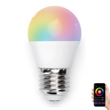 LED RGBW Himmennettävä polttimo G45 E27/5W/230V 3000-6500K Wi-Fi - Aigostar