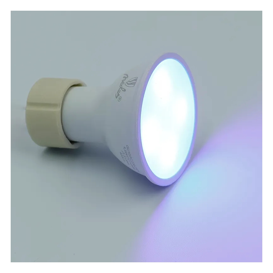 LED RGBW Himmennettävä polttimo GU10/4,5W/230V 2700-6500K Wi-Fi Tuya
