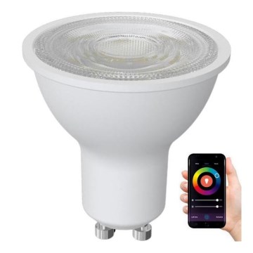 LED RGBW Himmennettävä polttimo GU10/4,5W/230V 2700-6500K Wi-Fi Tuya