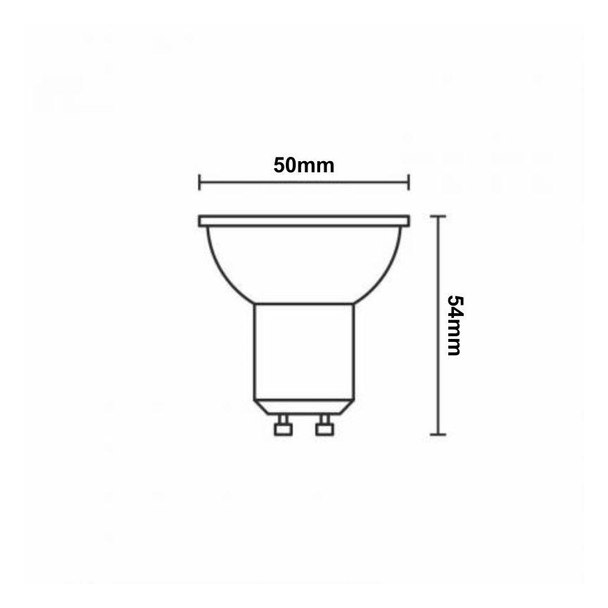 LED RGBW Himmennettävä polttimo GU10/4,5W/230V 2700-6500K Wi-Fi Tuya