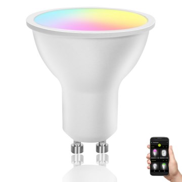 LED RGBW Himmennettävä polttimo GU10/4,9W/230V 2700-6500K Wi-Fi - Aigostar