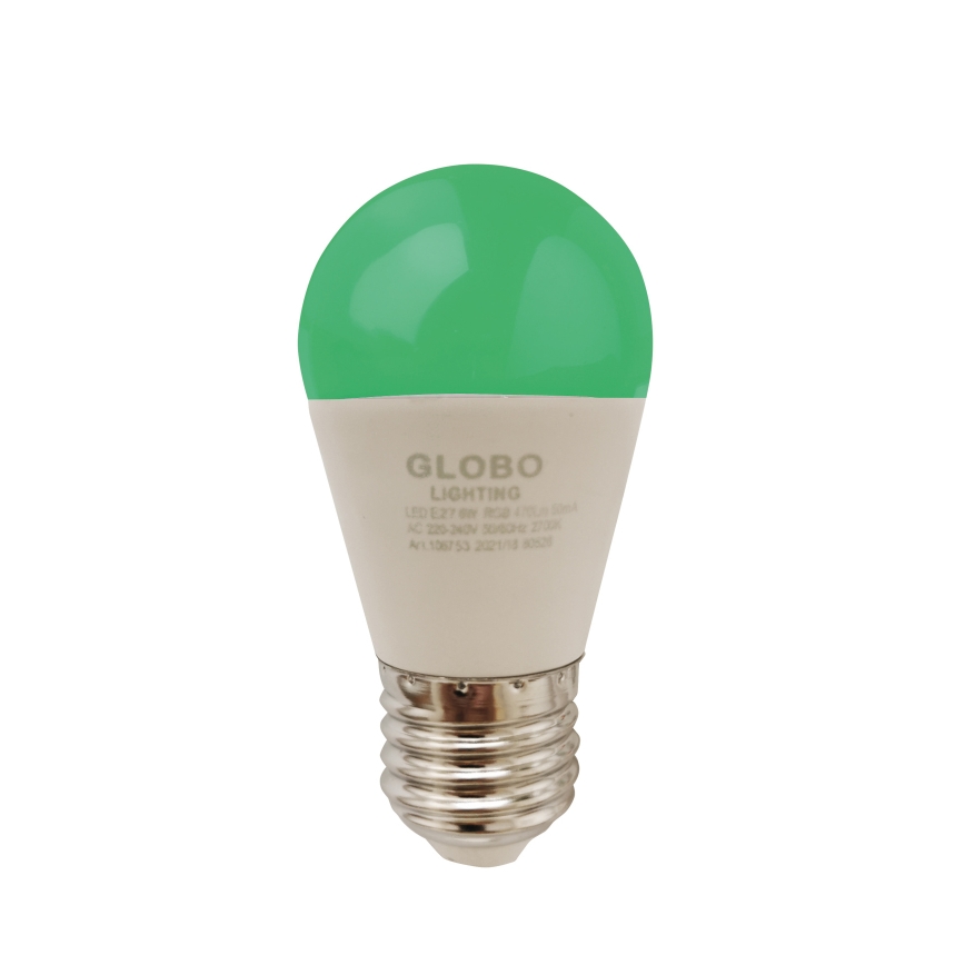 LED RGBW Himmennettävä polttimo E27/6W/230V 3000K + kauko-ohjaus - Globo