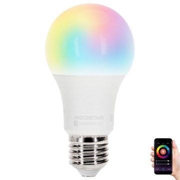 LED RGBW Himmennettävä polttimo MESH Älykäs A60 E27/9W/230V 2700-6500K - Aigostar