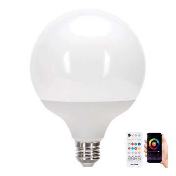 LED RGBW Himmennettävä polttimo MESH G120 E27/18W/230V 6500K + kauko-ohjaus - Aigostar