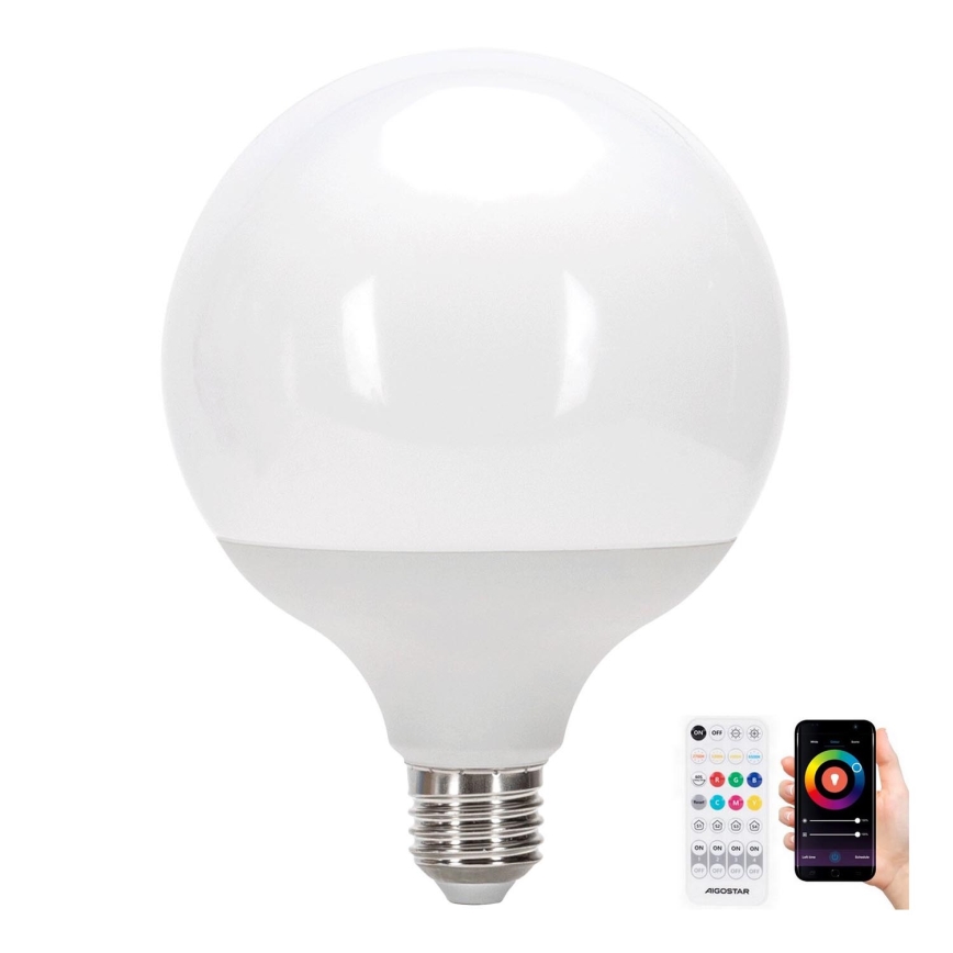 LED RGBW Himmennettävä polttimo MESH G120 E27/18W/230V 6500K + kauko-ohjaus - Aigostar