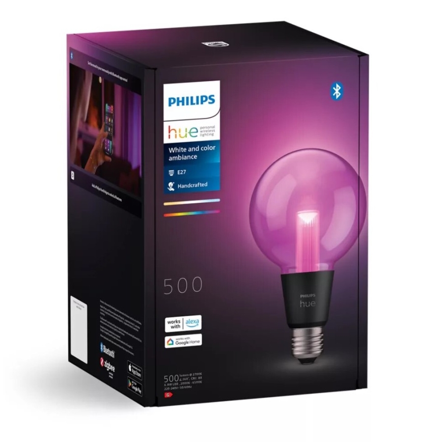 LED RGBW Himmennettävä polttimo Philips Hue White And Color Ambiance E27/6,8W/230V 2000-6500K