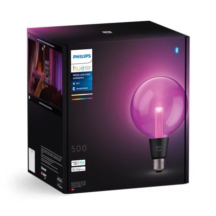 LED RGBW Himmennettävä polttimo Philips Hue White And Color Ambiance G125 E27/6,8W/230V 2000-6500K