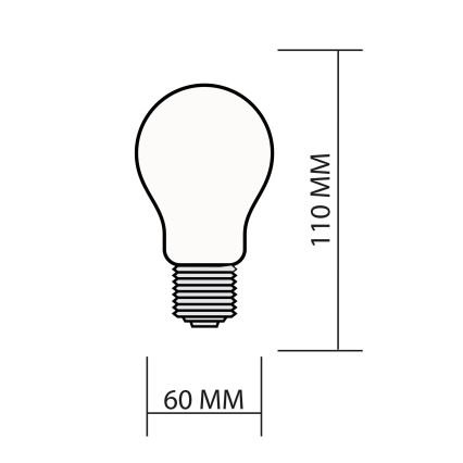 LED RGBW Himmennettävä polttimo SMART A60 E27/8,5W/230V 4000K + kauko-ohjaus
