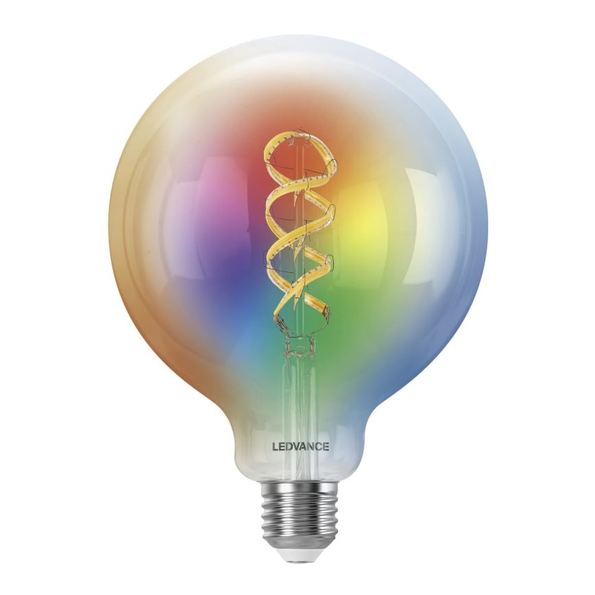 LED RGBW Himmennettävä polttimo SMART+ FILAMENT E27/4,8W/230V 2700-6500K Wi-Fi - Ledvance