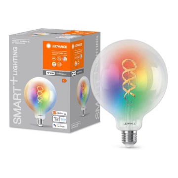 LED RGBW Himmennettävä polttimo SMART+ FILAMENT E27/4,8W/230V 2700-6500K Wi-Fi - Ledvance