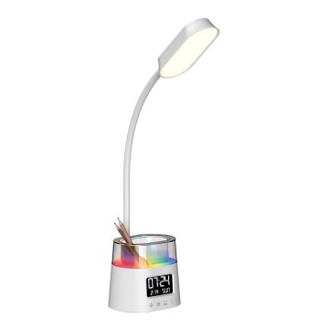 LED RGBW Himmennettävä pöytävalaisin kynän pidike FALCON LED/10W/5V
