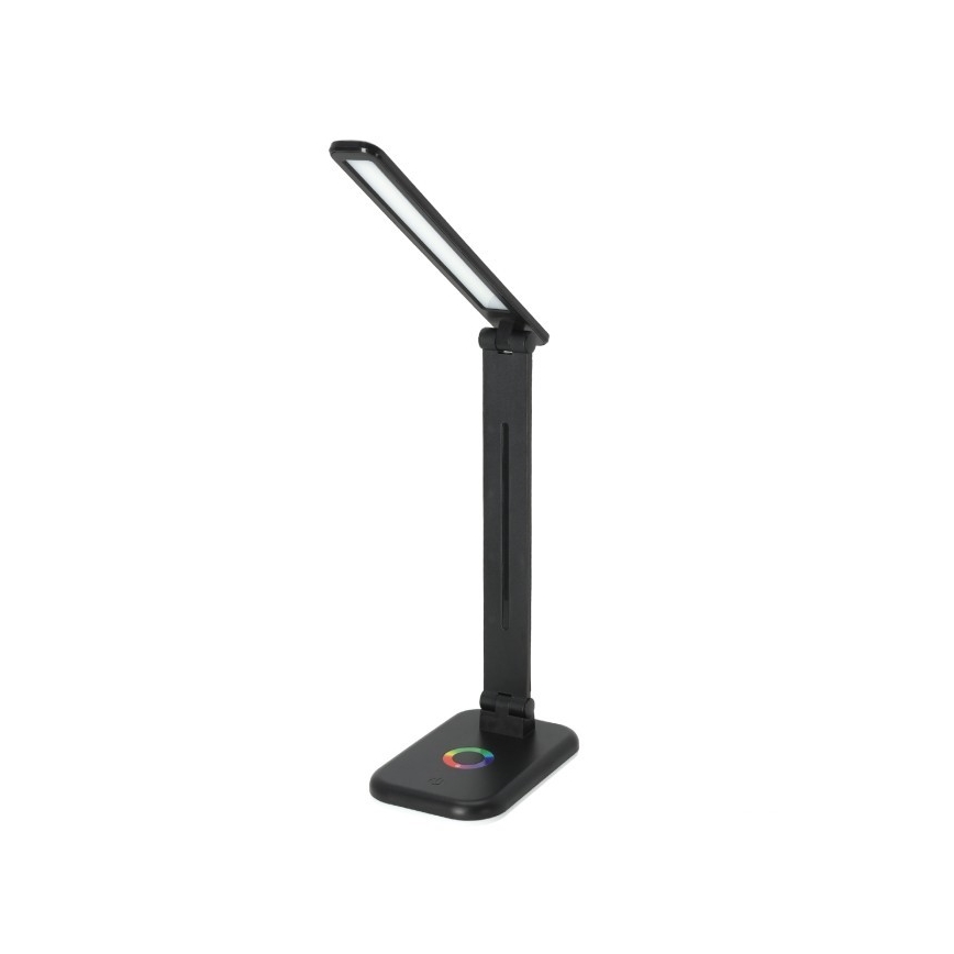 LED RGBW Himmennettävä pöytävalaisin NOBLITE LED/7W/5V 3000/4000/6500K musta