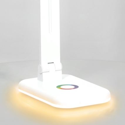LED RGBW Himmennettävä pöytävalaisin NOBLITE LED/7W/5V 3000/4000/6500K valkoinen