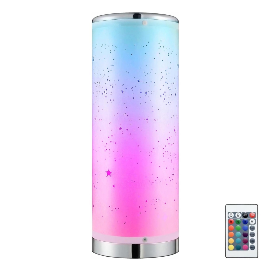 LED RGBW Himmennettävä pöytävalaisin STELLA MINI LED/5W/5V + kauko-ohjaus