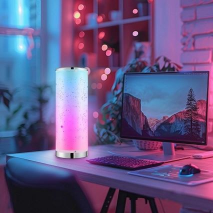 LED RGBW Himmennettävä pöytävalaisin STELLA MINI LED/5W/5V + kauko-ohjaus