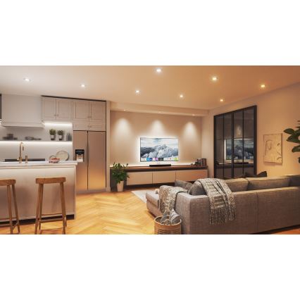 Nanoleaf - LED RGBW Himmennettävä riippuva kattovalaisin ESSENTIALS LED/6W/230V 2700-6500K CRI 90 Wi-Fi