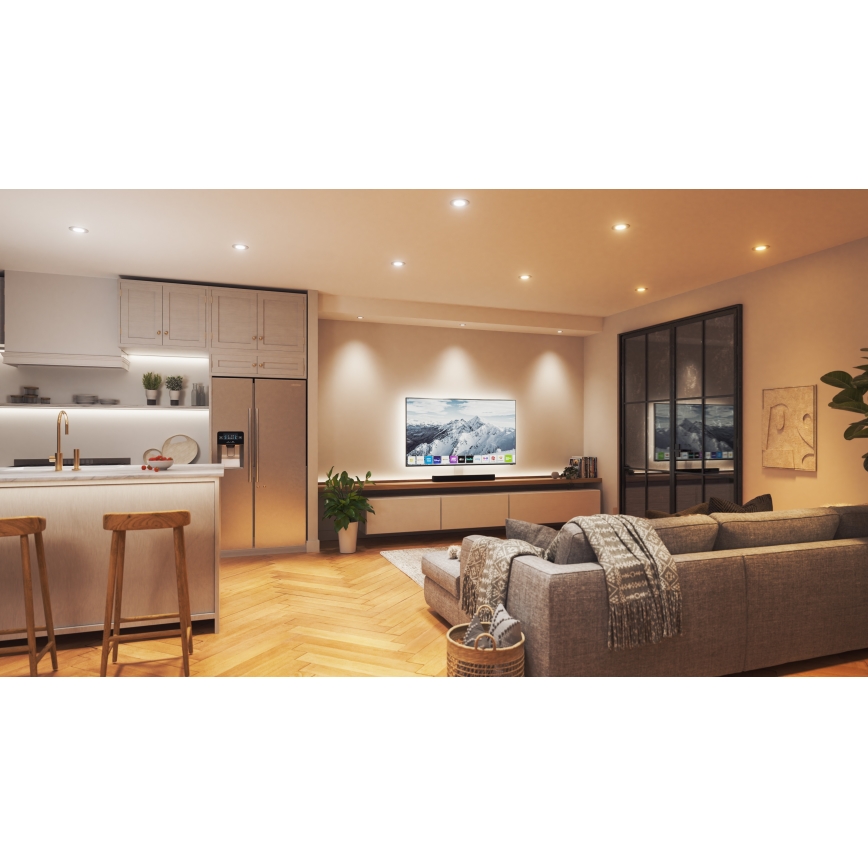 Nanoleaf - LED RGBW Himmennettävä riippuva kattovalaisin ESSENTIALS LED/6W/230V 2700-6500K CRI 90 Wi-Fi
