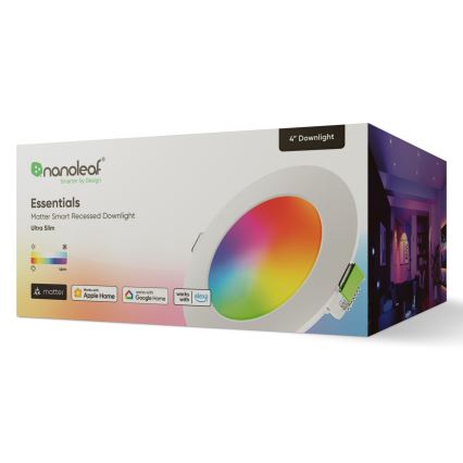 Nanoleaf - LED RGBW Himmennettävä riippuva kattovalaisin ESSENTIALS LED/6W/230V 2700-6500K CRI 90 Wi-Fi
