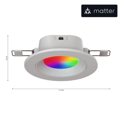 Nanoleaf - LED RGBW Himmennettävä riippuva kattovalaisin ESSENTIALS LED/6W/230V 2700-6500K CRI 90 Wi-Fi