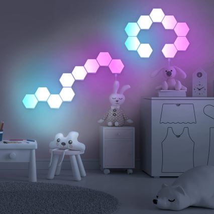 SETTI 9x LED RGBW Himmennettävä seinä koristeellinen valo MAYA LED/1W/230V + kauko-ohjaus