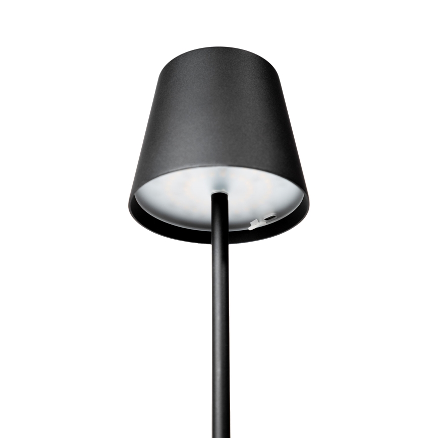 LED RGBW Himmennettävä ulko rechargeable lamppu LED/4W/4000 mAh 3000/4000/5500K IP44 musta