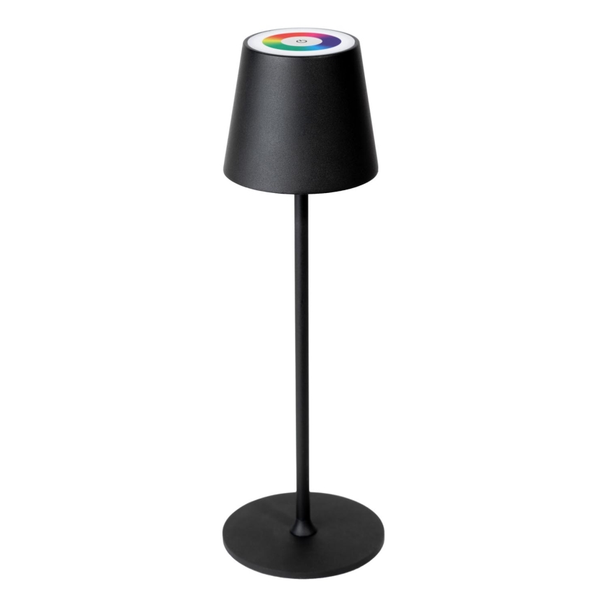 LED RGBW Himmennettävä ulko rechargeable lamppu LED/4W/4000 mAh 3000/4000/5500K IP44 musta