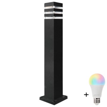 LED RGBW himmennettävä ulkovalaisin TEKSAS 1xE27/12W/230V 2700-6500K Wi-Fi 74 cm IP44 antrasiitti