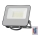 LED RGBW Himmennettävä valonheitin LED/30W/230V IP65 harmaa + kauko-ohjaus