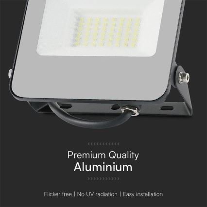 LED RGBW Himmennettävä valonheitin LED/30W/230V IP65 harmaa + kauko-ohjaus