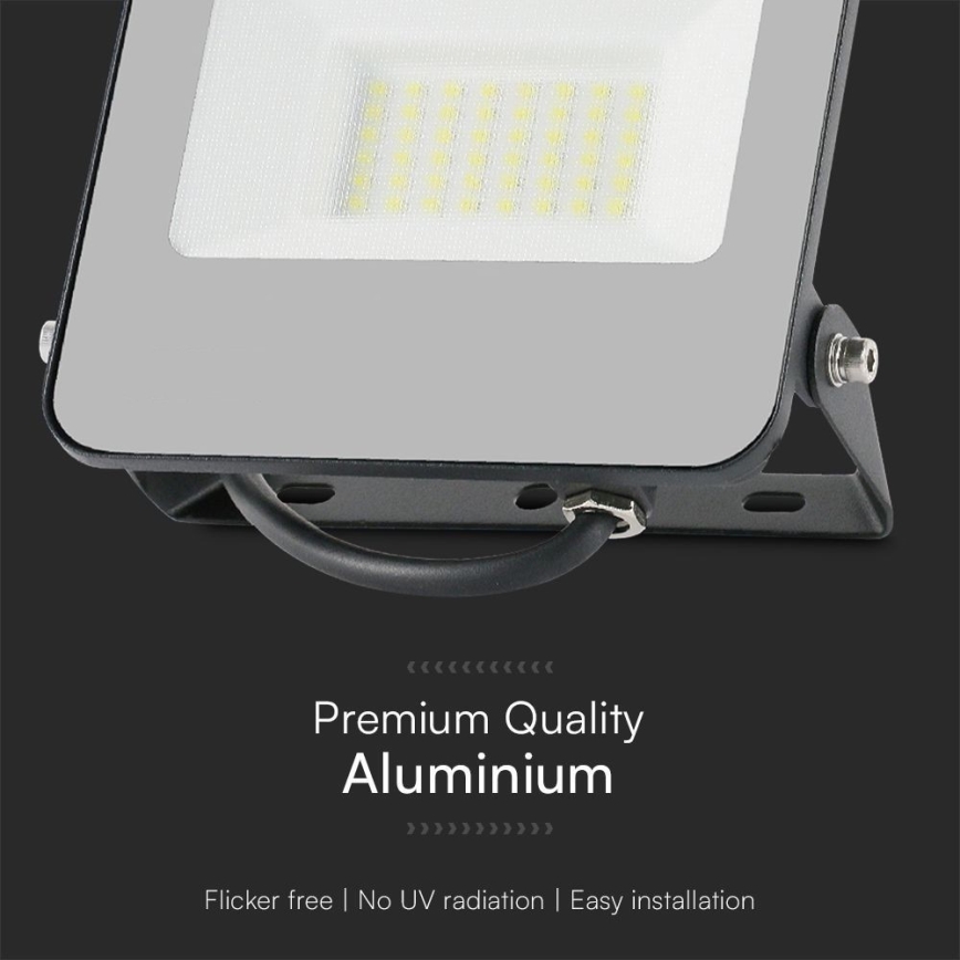 LED RGBW Himmennettävä valonheitin LED/30W/230V IP65 harmaa + kauko-ohjaus