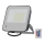 LED RGBW Himmennettävä valonheitin LED/50W/230V IP65 harmaa + kauko-ohjaus