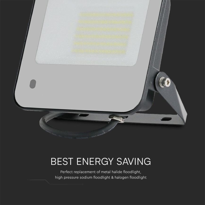 LED RGBW Himmennettävä valonheitin LED/50W/230V IP65 harmaa + kauko-ohjaus
