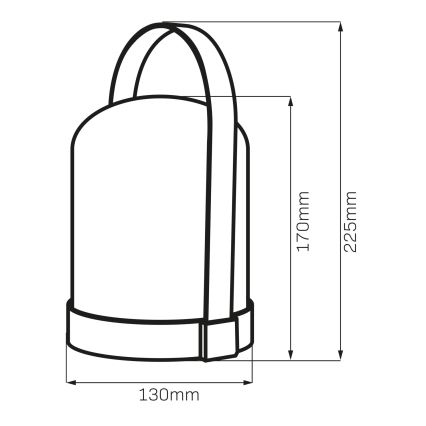 LED RGBW Koristeellinen pöytävalaisin MINORKA LED/0,3W/4,5V 3xAA