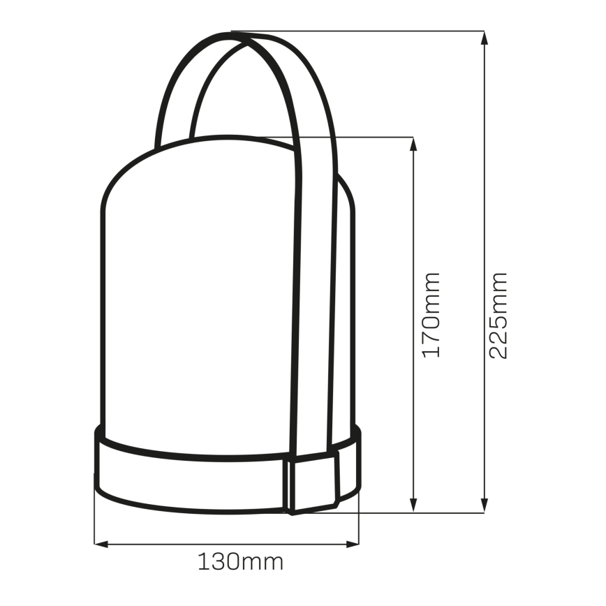 LED RGBW Koristeellinen pöytävalaisin MINORKA LED/0,3W/4,5V 3xAA