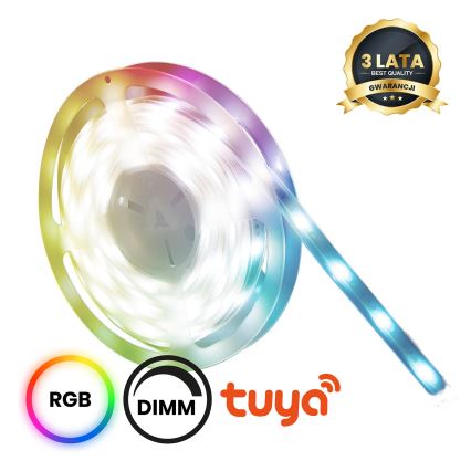 LED RGBW Kylpyhuoneen himmennettävä nauha LED/7,5W/12V IP65 3m Wi-Fi Tuya