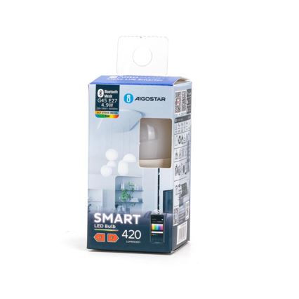 LED RGBW Himmennettävä polttimo MESH Älykäs G45 E27/4,9W/230V 2700-6500K - Aigostar