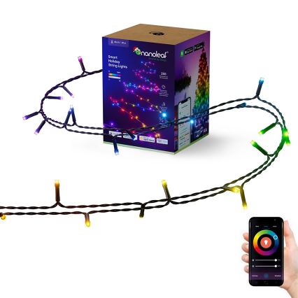 Nanoleaf - LED RGBW Ulkotila Jouluketju ESSENTIALS 250xLED 2x10m 2700-6500K Wi-Fi IP44