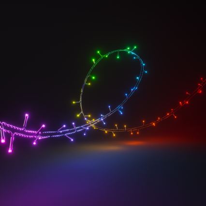 Nanoleaf - LED RGBW Ulkotila Jouluketju ESSENTIALS 250xLED 2x10m 2700-6500K Wi-Fi IP44