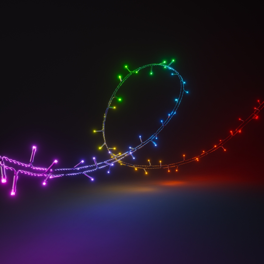 Nanoleaf - LED RGBW Ulkotila Jouluketju ESSENTIALS 250xLED 2x10m 2700-6500K Wi-Fi IP44