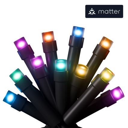 Nanoleaf - LED RGBW Ulkotila Jouluketju ESSENTIALS 250xLED 2x10m 2700-6500K Wi-Fi IP44
