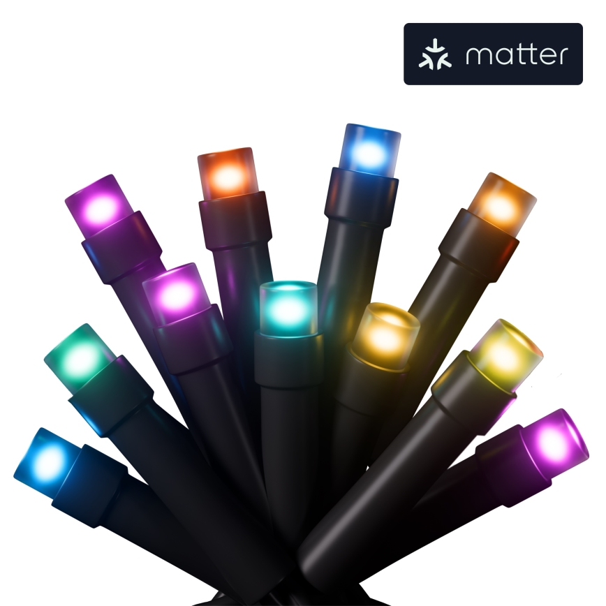 Nanoleaf - LED RGBW Ulkotila Jouluketju ESSENTIALS 250xLED 2x10m 2700-6500K Wi-Fi IP44