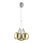 LED Riippuvalaisin BALLS 3xLED/5W230V kulta/mattakromi