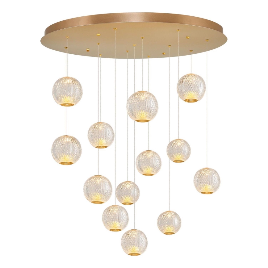 LED-riippuvalaisin CREMONA 13xLED/5W/230V 3000K kulta