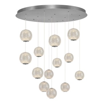 LED Riippuvalaisin CREMONA 13xLED/5W/230V 3000K mattakromi
