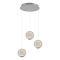 LED Riippuvalaisin CREMONA 3xLED/5W/230V 3000K matt kromi